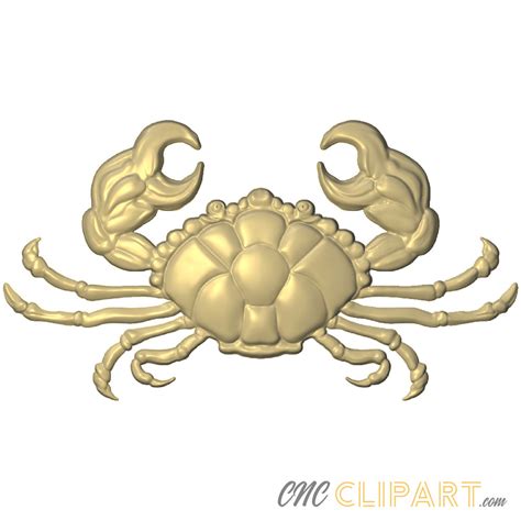 cnc rear crab|Crab 3D Relief Model .